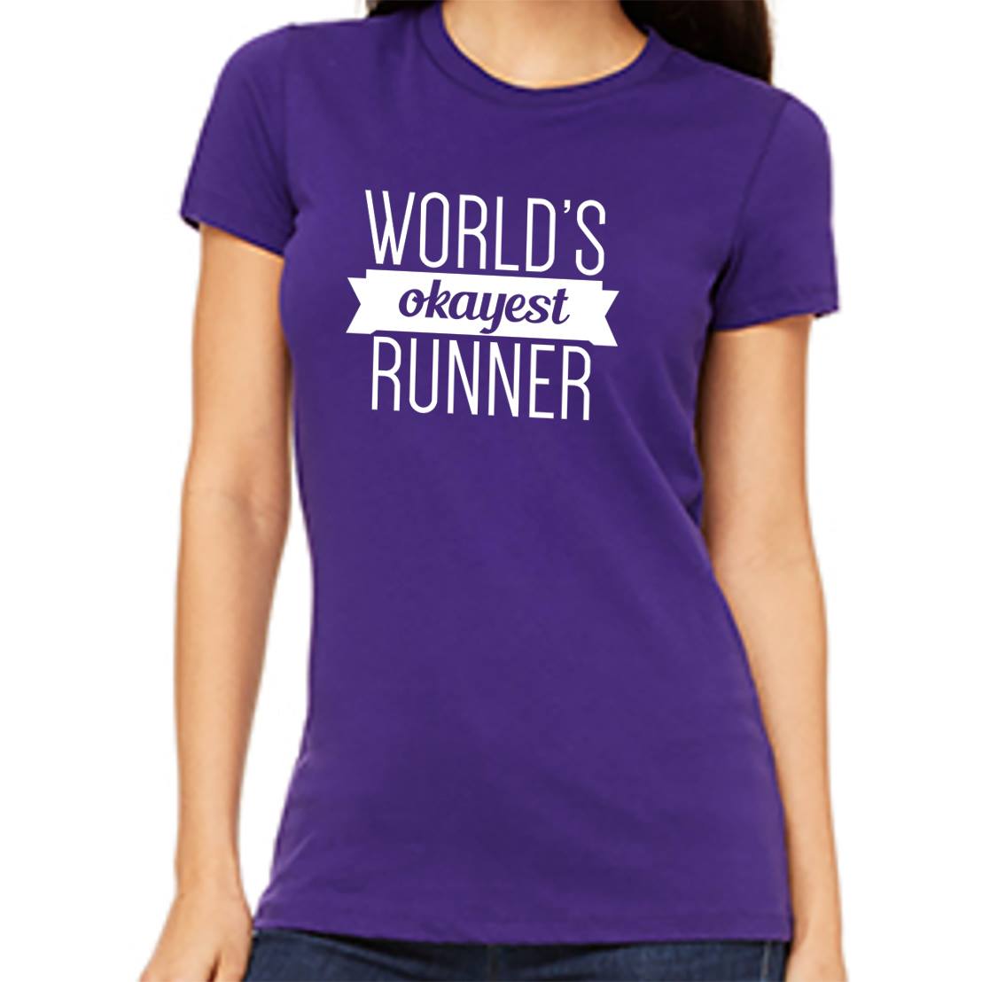 Women's Purple Tee | Running Sayings | Ready Set Run Co